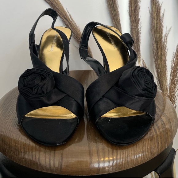 Enzo Engiolini Black Slingback Heels size 10 - Picture 3 of 10